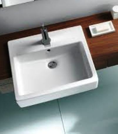 duravit starck 3 55*45 Semi Countertop Washbasin - White